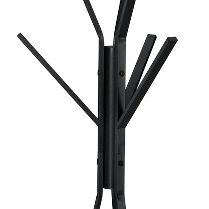 Coat Stand with Shelf, 6 Hooks, Tree Design