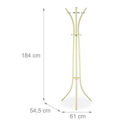 Coat rack in metal