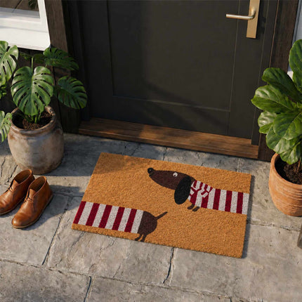 Coconut Animal Doormat, 60x40 cm, Non-Slip Backing