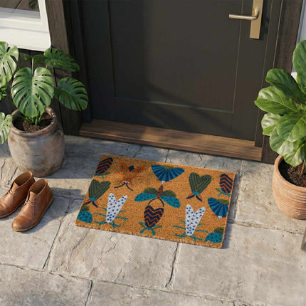 Coconut Animal Doormat, 60x40 cm, Non-Slip Backing