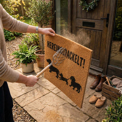 Coconut Animal Doormat, 60x40 cm, Non-Slip Backing
