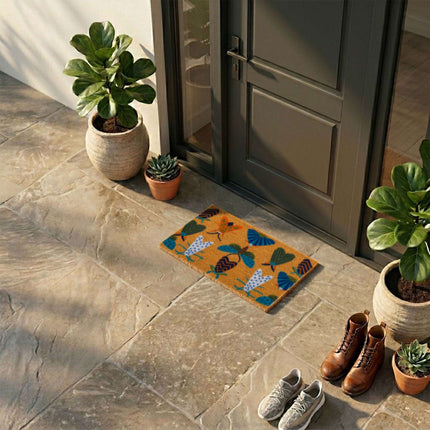 Coconut Animal Doormat, 60x40 cm, Non-Slip Backing