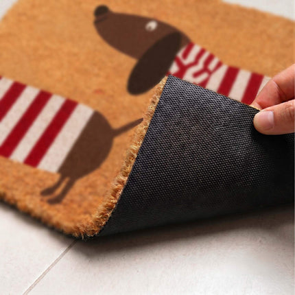 Coconut Animal Doormat, 60x40 cm, Non-Slip Backing