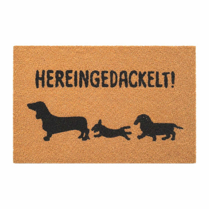 Coconut Animal Doormat, 60x40 cm, Non-Slip Backing