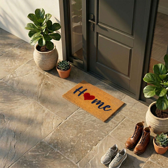 Coconut Coir Doormat, 60x40 cm, Indoor/Outdoor Use