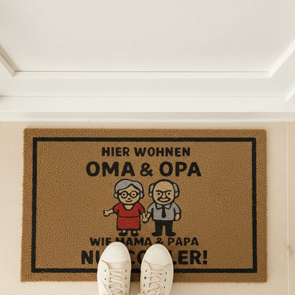 Coconut Doormat 60 x 40 cm – Non-Slip, Funny Quote