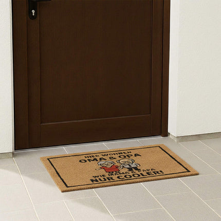 Coconut Doormat 60 x 40 cm – Non-Slip, Funny Quote