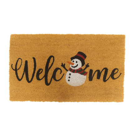 Coconut Doormat 60x40 cm – Winter Print, Non-Slip
