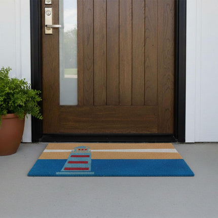 Coconut Doormat, 80x50 cm, Non-Slip, Weather-Resistant