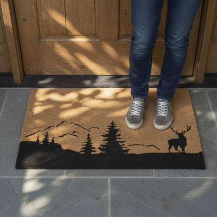 Coconut Doormat, 80x50 cm, Non-Slip, Weather-Resistant