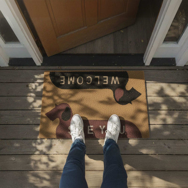 Coconut Doormat, Animal Design, 80x50 cm, Indoor/Outdoor