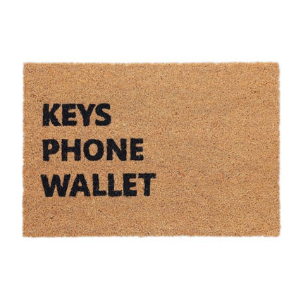 Coconut Door mat "Key Phone Wallet