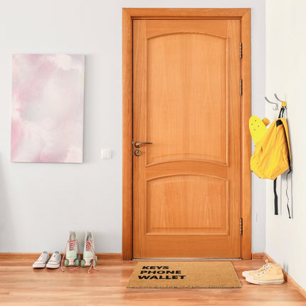 Coconut Door mat "Key Phone Wallet