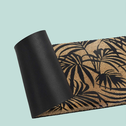 Coconut Doormat, Non-Slip, Botanical Design, 60x40 cm