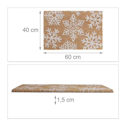 Coconut Doormat Snowflakes