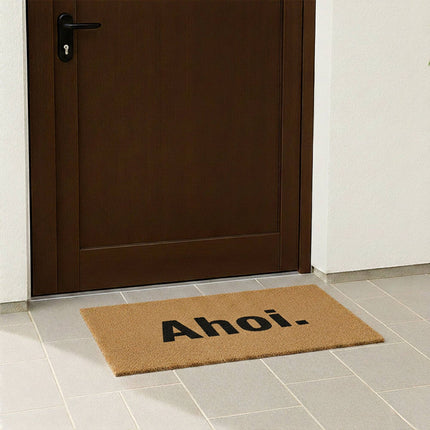Coconut Doormat Welcome Mat 80x50 cm, Non-Slip, Durable