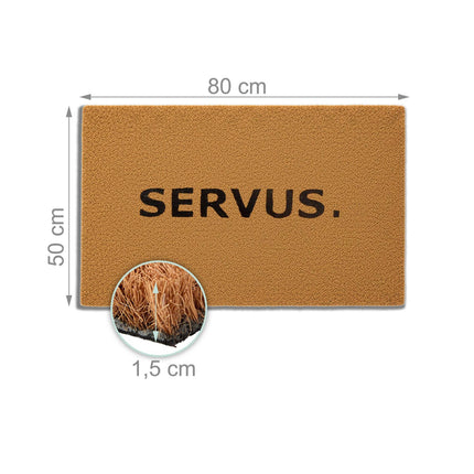 Coconut Doormat Welcome Mat 80x50 cm – Non-Slip, Durable