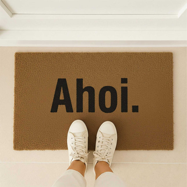 Coconut Doormat Welcome Mat 80x50 cm, Non-Slip, Durable