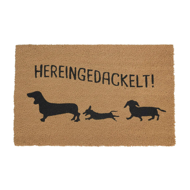 Coconut Fiber Animal Doormat, 80x50 cm, Indoor/Outdoor