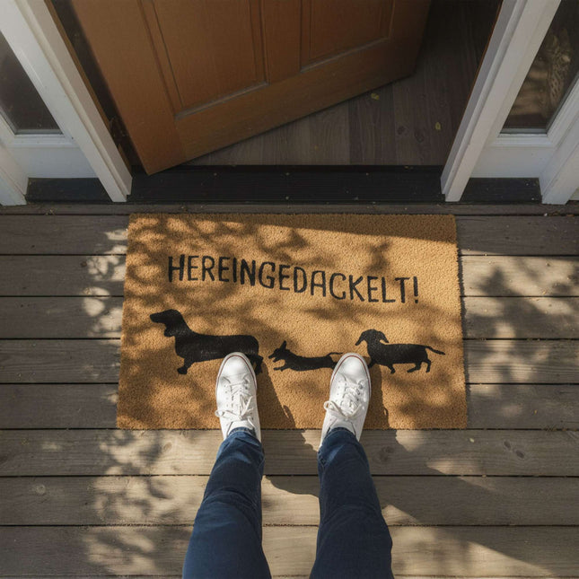 Coconut Fiber Animal Doormat, 80x50 cm, Indoor/Outdoor