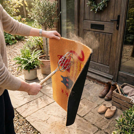 Coconut Fibre Animal Doormat, 60x40 cm, Non-Slip