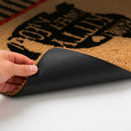 Coconut Fibre Animal Doormat, 60x40 cm, Non-Slip