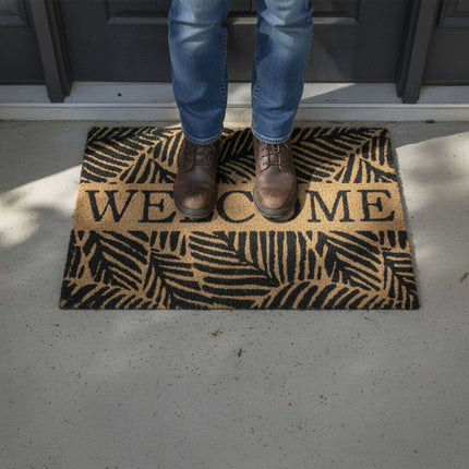 Coconut Fibre Non-Slip Welcome Mat – Indoor/Outdoor Use