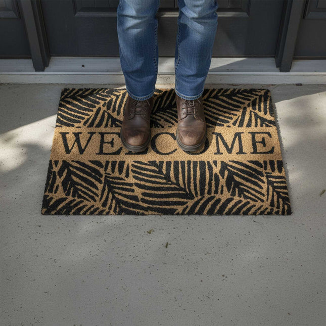 Coconut Fibre Non-Slip Welcome Mat – Indoor/Outdoor Use