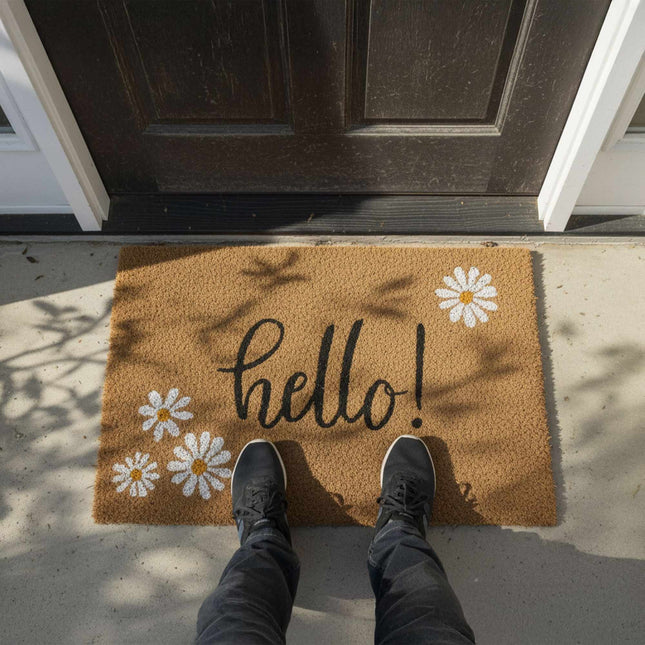 Coconut Fibre Non-Slip Welcome Mat – Indoor/Outdoor Use