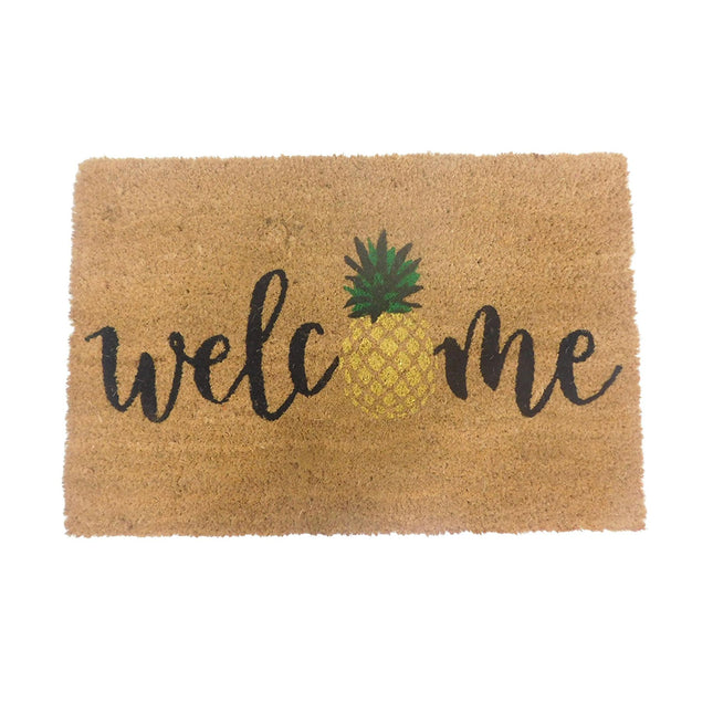 Coconut Fibre Non-Slip Welcome Mat, Indoor/Outdoor Use