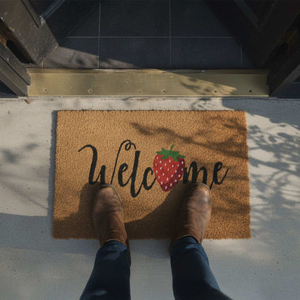 Coconut Fibre Welcome Mat – Non-Slip, Indoor/Outdoor Use