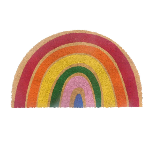 Coconut Half-Round Doormat, 80x50 cm, Non-Slip