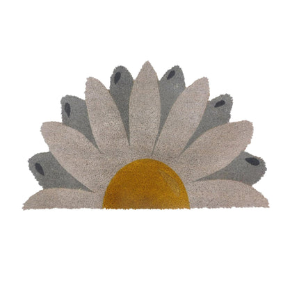 Coconut Half-Round Doormat, 80x50 cm, Non-Slip
