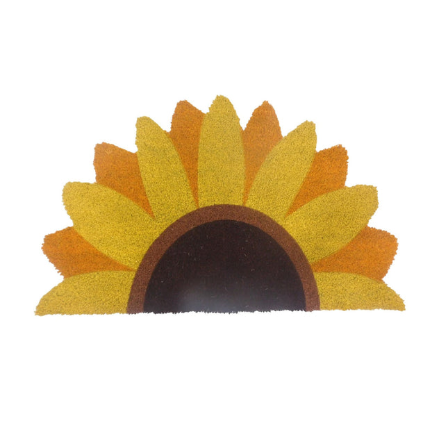 Coconut Half-Round Doormat, 80x50 cm, Non-Slip