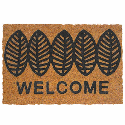 Coconut & PVC Doormat, 60x40 cm, Non-Slip, Natural
