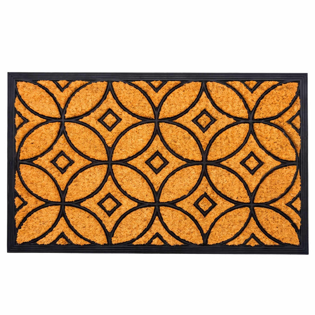 Coconut & Rubber Doormat, 75x45 cm, Non-Slip Backing