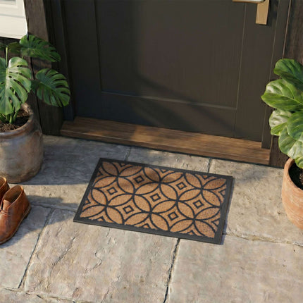 Coconut & Rubber Doormat, 75x45 cm, Non-Slip Backing