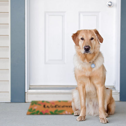 Coconut door mat Welcome