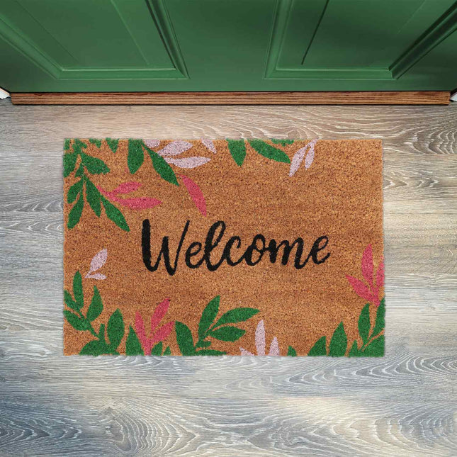 Coconut door mat Welcome