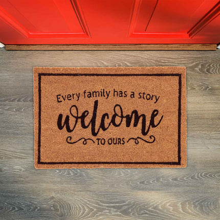 Coconut door mat Welcome