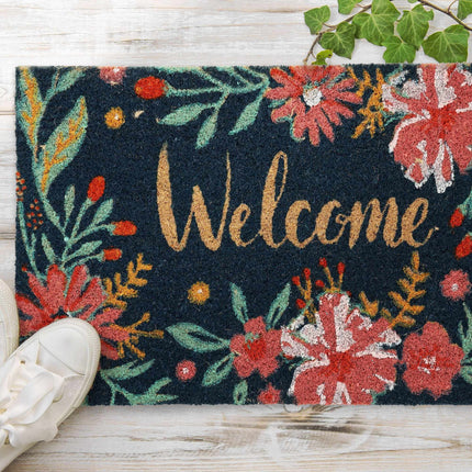 Coconut door mat Welcome