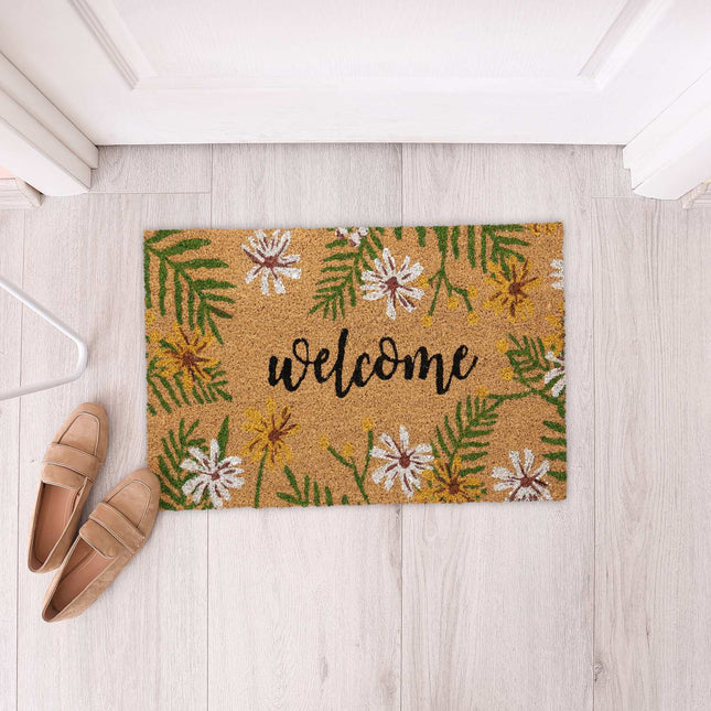 Coconut door mat "Welcome".