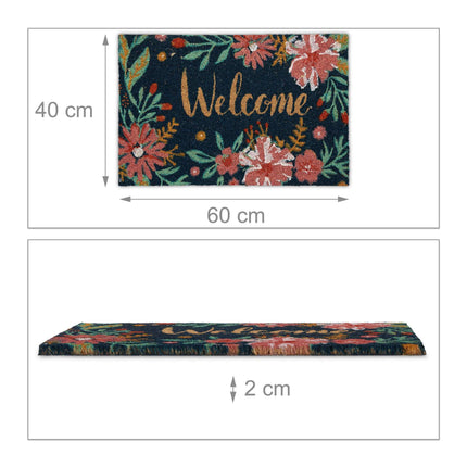 Coconut door mat Welcome