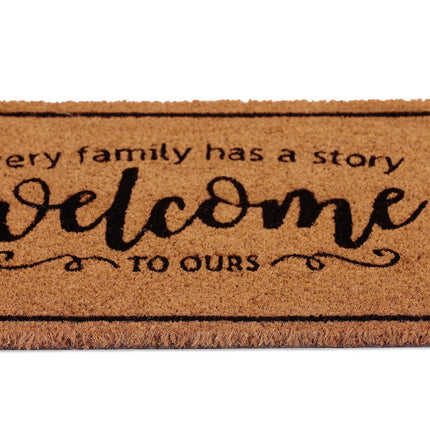 Coconut door mat Welcome