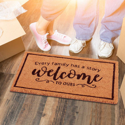 Coconut door mat Welcome