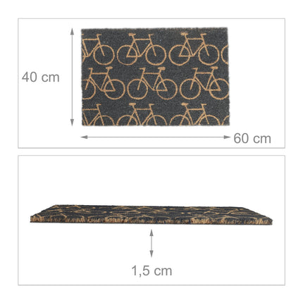 Coconut door mat bikes
