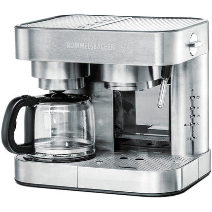 Coffee & Espresso Maker – Stainless Steel, 10-Cup, 19-Bar