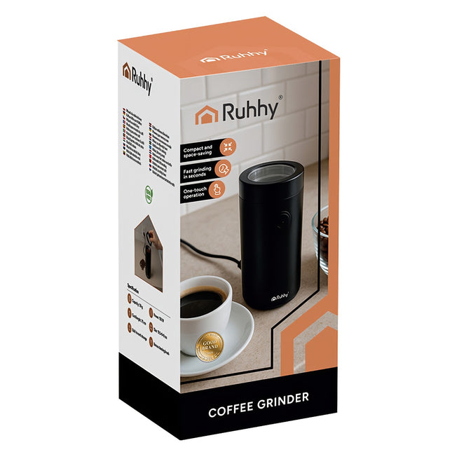 Coffee Grinder, Adjustable Settings, Stainless Steel