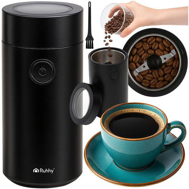 Coffee Grinder, Adjustable Settings, Stainless Steel