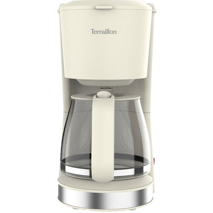 Coffee Maker 1.5L – Cream & Stainless Steel, 1080W